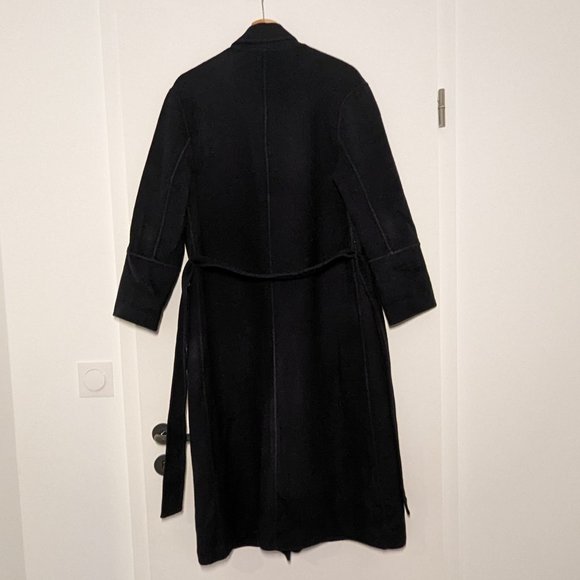 🧥 Long Navy Blue Coat - Size XS/S - Comptoir des Cotonniers (bought in France) - Picture 2 of 6